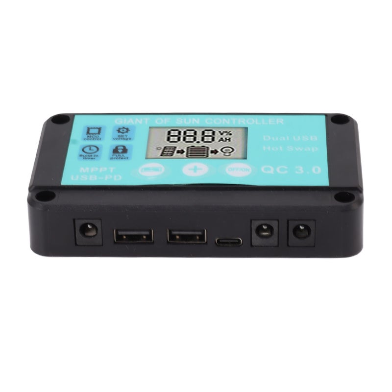 Solar Charge Controller Dual USB Output Fast Charging Solar Panel Regulator 12V/24V for Household Industry 50A - Image 2