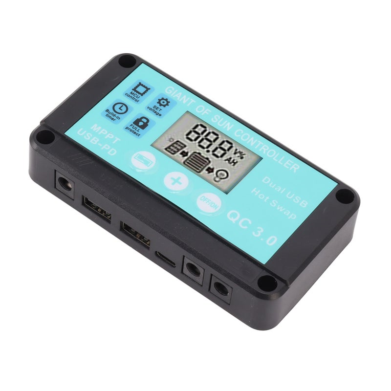 Solar Charge Controller Dual USB Output Fast Charging Solar Panel Regulator 12V/24V for Household Industry 50A - Image 3