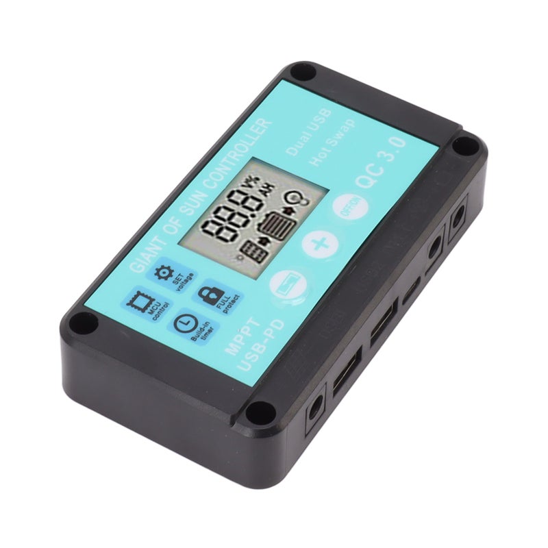 Solar Charge Controller Dual USB Output Fast Charging Solar Panel Regulator 12V/24V for Household Industry 50A - Image 4