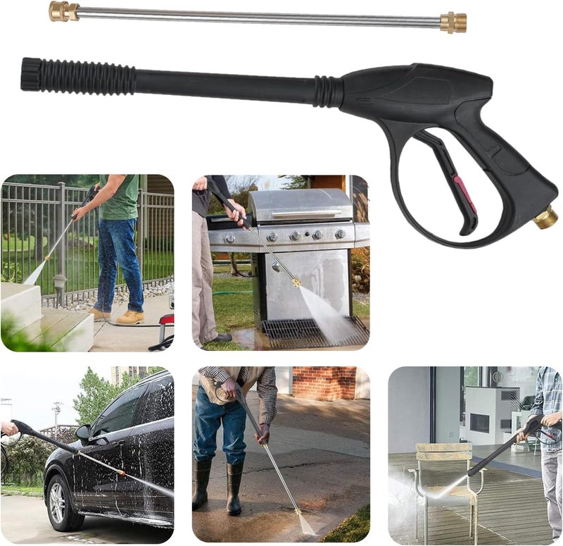 Eacam Pressure Washer Gun and Hose Kit, Max 5800PSI High Power Spray with 26inch M22 Hose Kits&5 Quick Connect Tips for Daily and Professional Use - Image 5