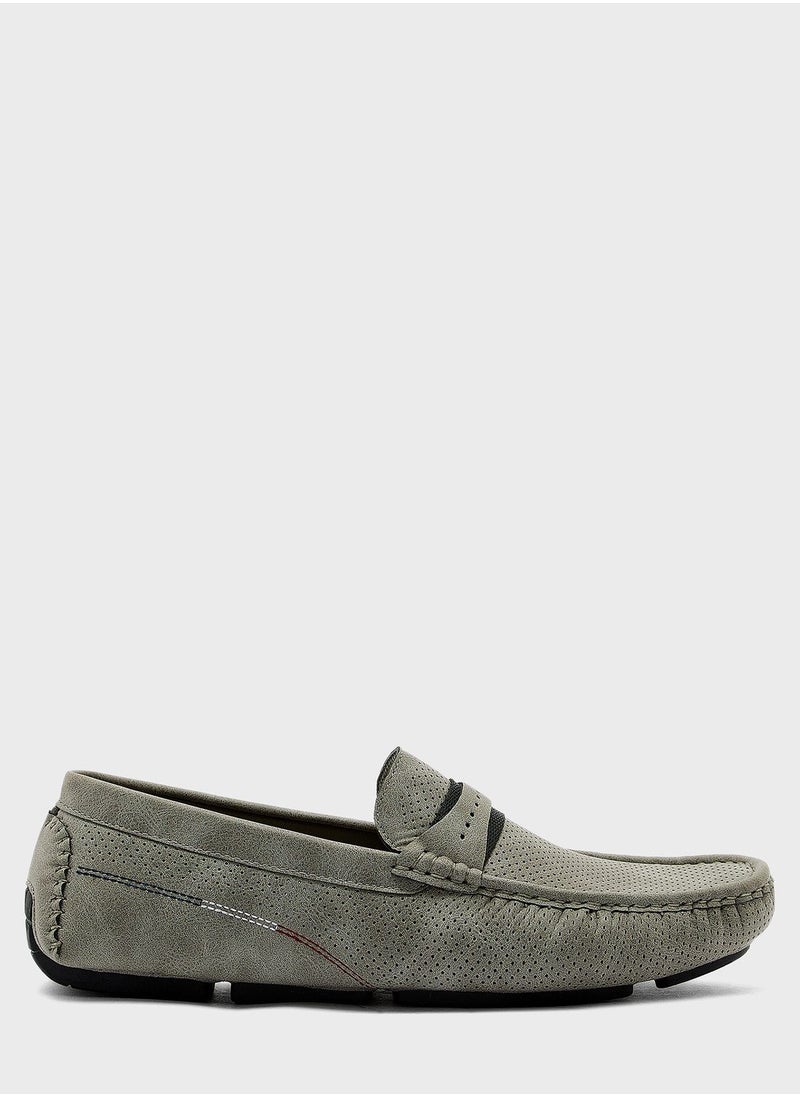 Robert Wood - Perforation Design Saddle Moccasins - Image 1