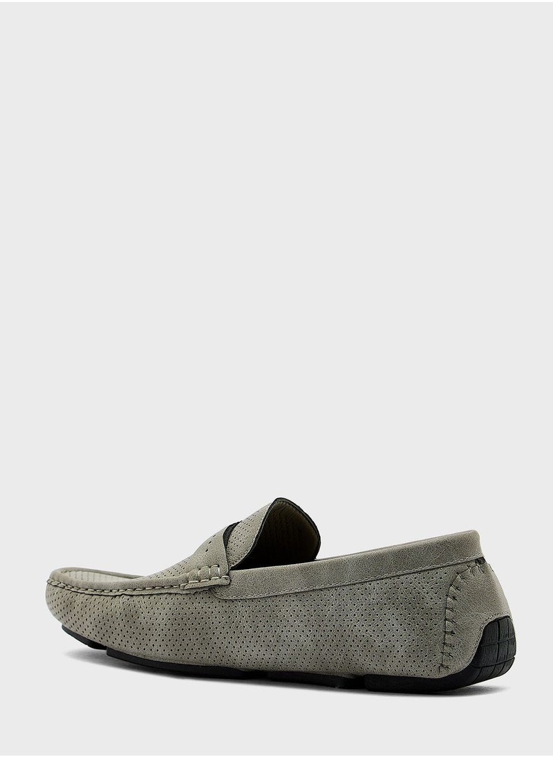 Robert Wood - Perforation Design Saddle Moccasins - Image 1