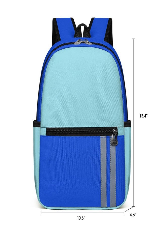 SDFGHG Kids Backpack for Boys Kindergarten School Backpack 15 inch Bookbag for Boys 4-6, Blue Light Blue, Small, Classic - Image 2