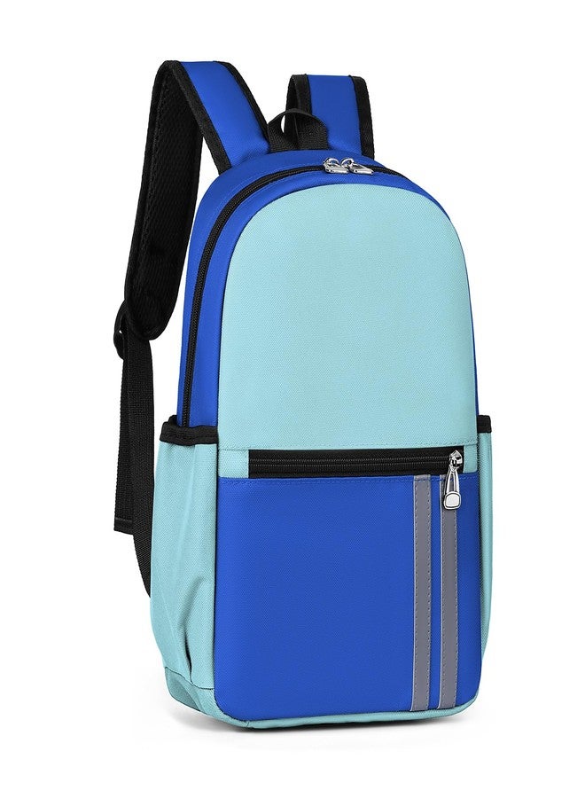 SDFGHG Kids Backpack for Boys Kindergarten School Backpack 15 inch Bookbag for Boys 4-6, Blue Light Blue, Small, Classic - Image 1