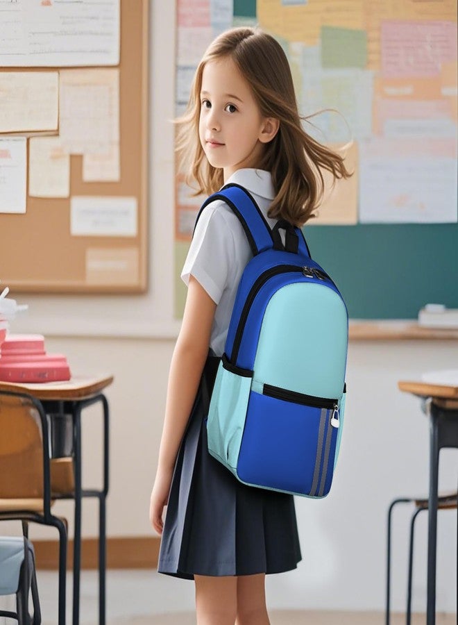 SDFGHG Kids Backpack for Boys Kindergarten School Backpack 15 inch Bookbag for Boys 4-6, Blue Light Blue, Small, Classic - Image 5