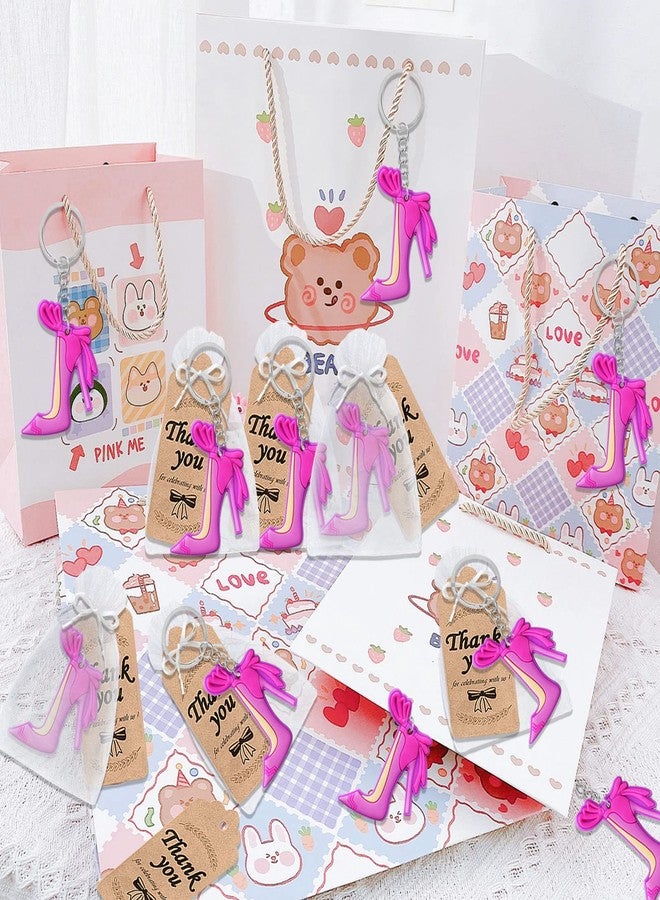 CiciBear 24 Pack Pink High Heel Party Decorations for Baby Shower, Kids Birthday, Girls Makeup Party, Bachelor, Engagement,Wedding,Bridal Shower, Gender Reveal - Image 2