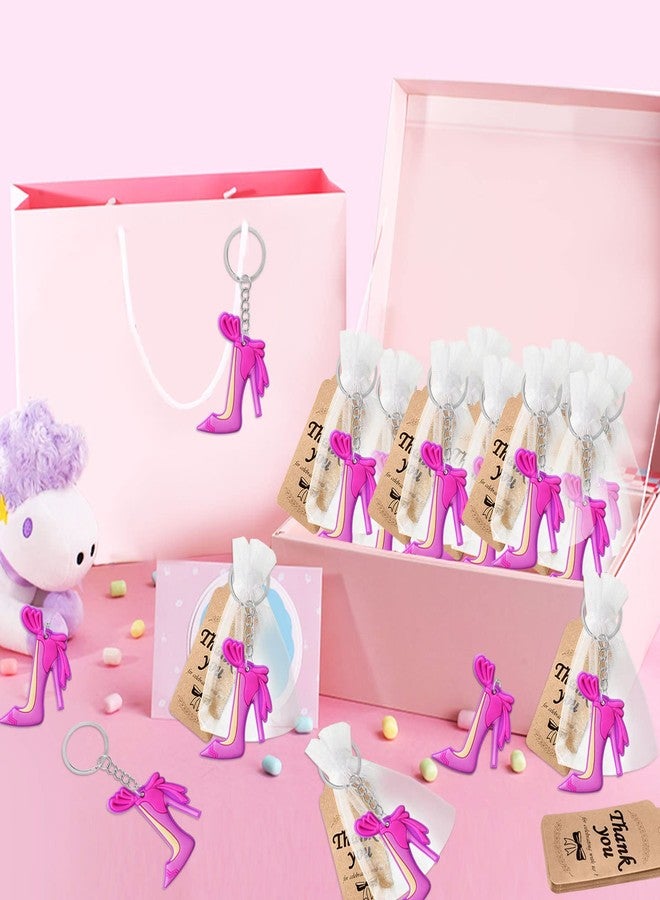 CiciBear 24 Pack Pink High Heel Party Decorations for Baby Shower, Kids Birthday, Girls Makeup Party, Bachelor, Engagement,Wedding,Bridal Shower, Gender Reveal - Image 4