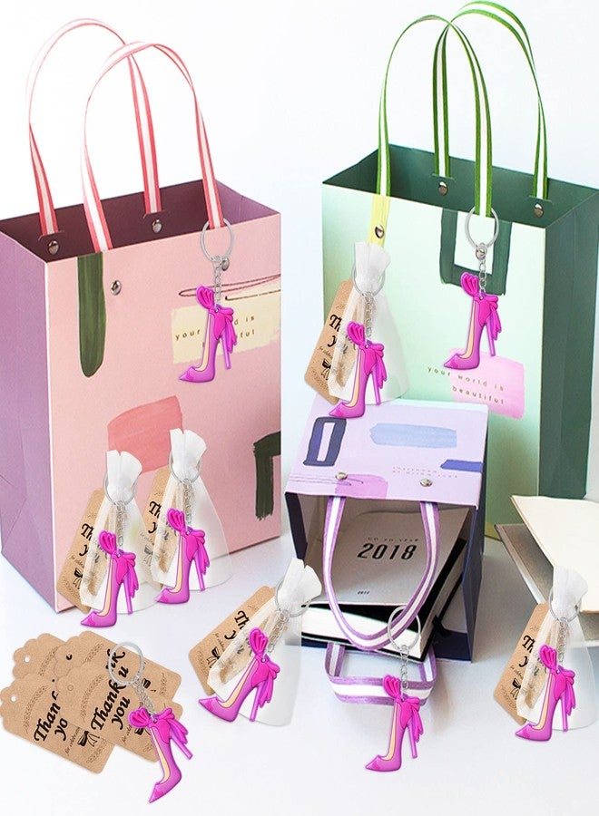 CiciBear 24 Pack Pink High Heel Party Decorations for Baby Shower, Kids Birthday, Girls Makeup Party, Bachelor, Engagement,Wedding,Bridal Shower, Gender Reveal - Image 3