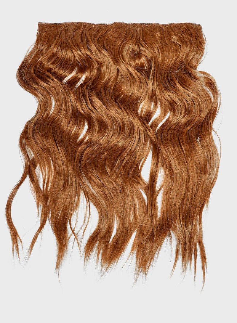 LullaBellz Super Thick 16" 5 Piece Brushed Out Wave Clip In Hair Extensions -26/30 Mixed Auburn - Image 2