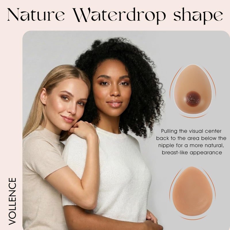 Vollence Silicone Breast Forms Fake Boobs for Mastectomy Prosthesis Transgender - Image 4