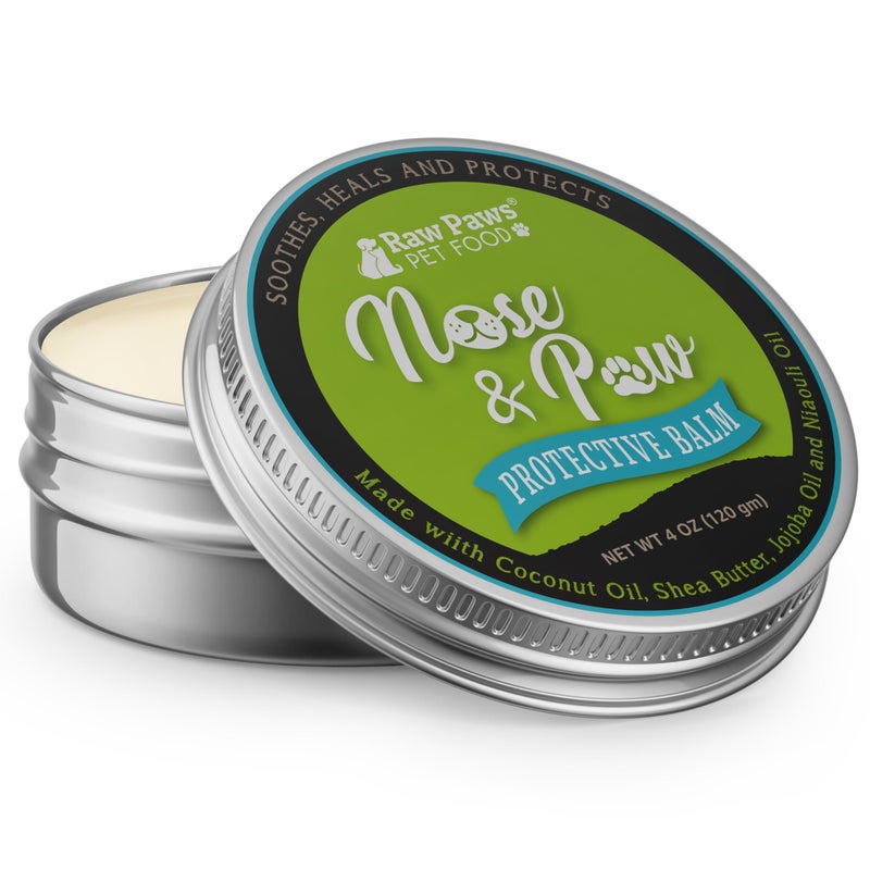 Raw Paws Nose & Paw Balm - Value Size - (4-Ounce) - Dog Nose Balm & Cat Nose Relief - Frenchie, English Bulldog - Snout Soother for Dogs & Cats - Dog Nose Butter Dogs Need - Nose Balm Natural - Image 1