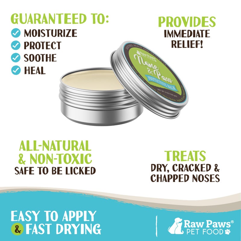 Raw Paws Nose & Paw Balm - Value Size - (4-Ounce) - Dog Nose Balm & Cat Nose Relief - Frenchie, English Bulldog - Snout Soother for Dogs & Cats - Dog Nose Butter Dogs Need - Nose Balm Natural - Image 4