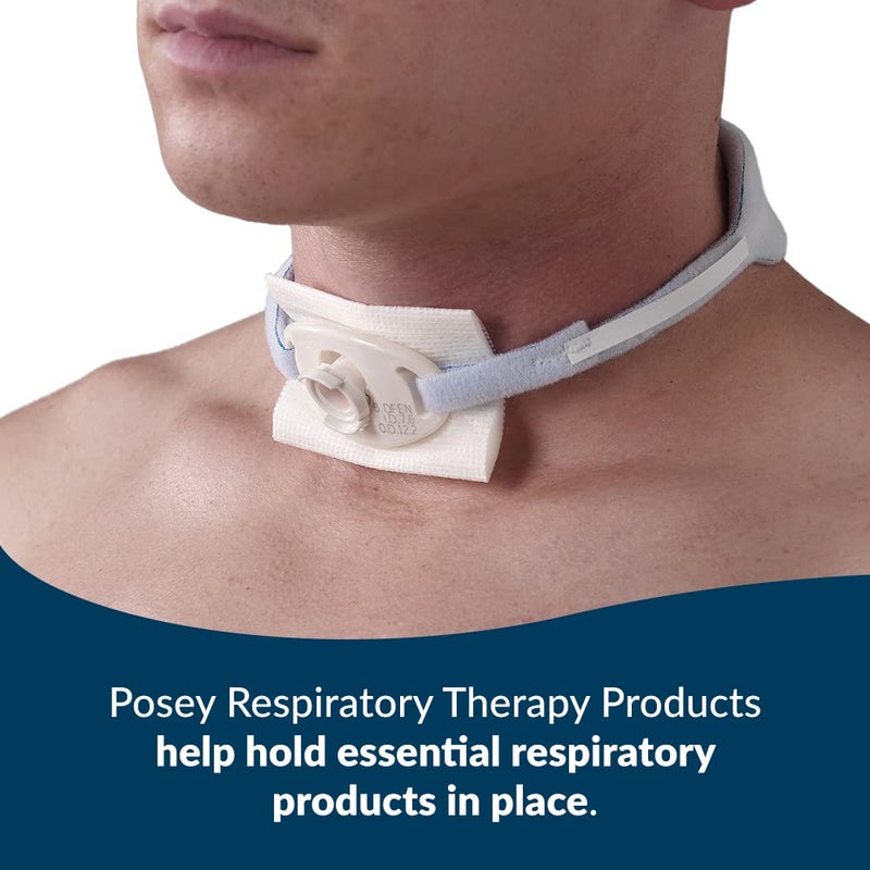 Posey TIDI Posey Foam Trach Tie – Large – 1 Package of 12 Ties – Tracheostomy Tube Holder – Home Care (8197L) - Image 3