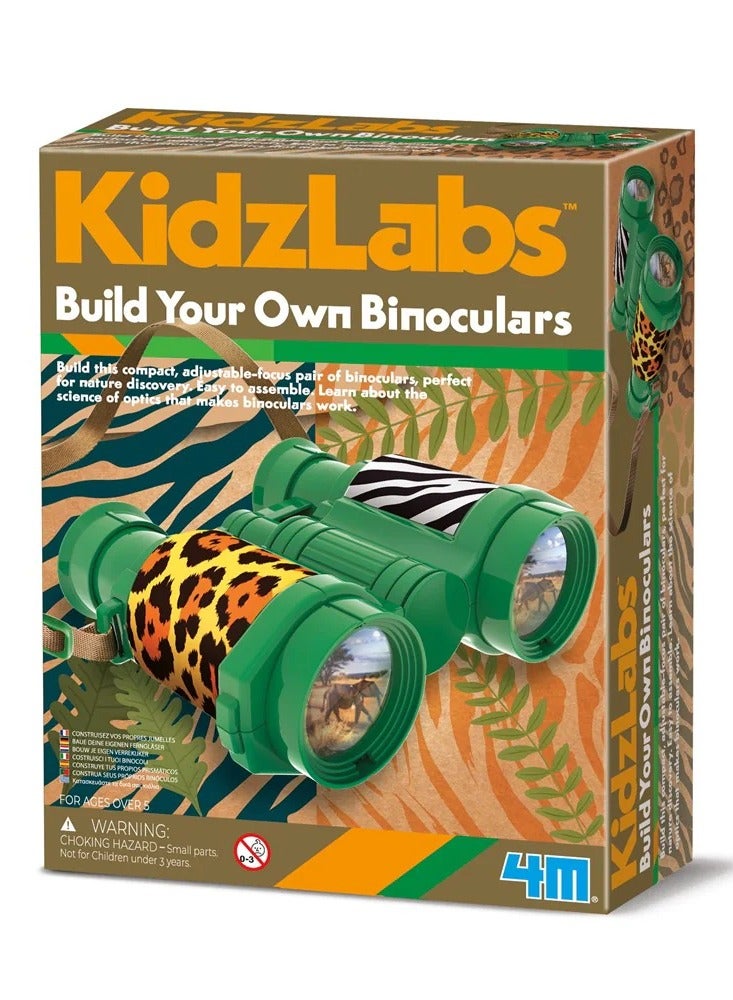 4m مجموعة 4M KidzLabs لبناء المناظير الخاصة بك - مجموعة علوم STEM للأطفال من عمر 8 سنوات فما فوق | اجمع وتعلم عن البصريات خلف العدسات | نشاط تعليمي عملي للمستكشفين والعلماء الصغار | 00-03477 - Image 1
