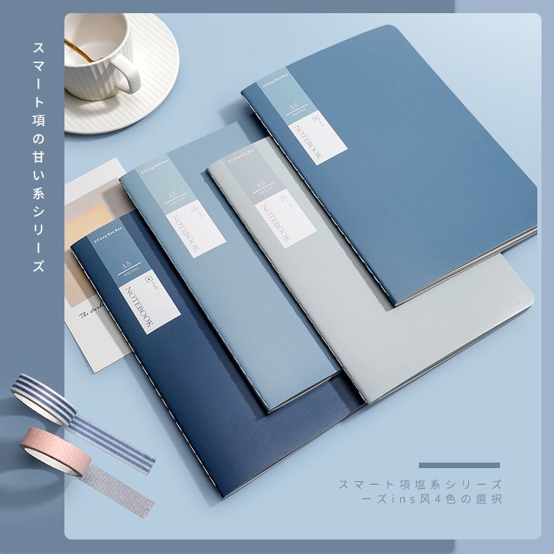 Sweet Style Warm Color Simple Notebook Ins Artistic Exquisite Notepad Stitch Book Thickened A5 Car Line Book B5 Book - Image 5
