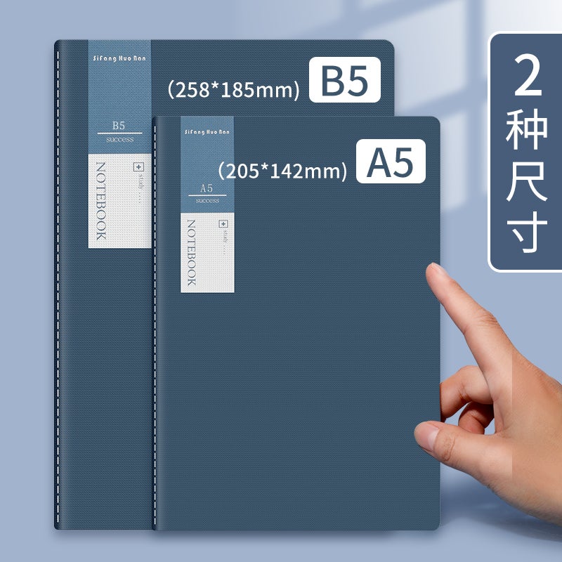 Sweet Style Warm Color Simple Notebook Ins Artistic Exquisite Notepad Stitch Book Thickened A5 Car Line Book B5 Book - Image 4