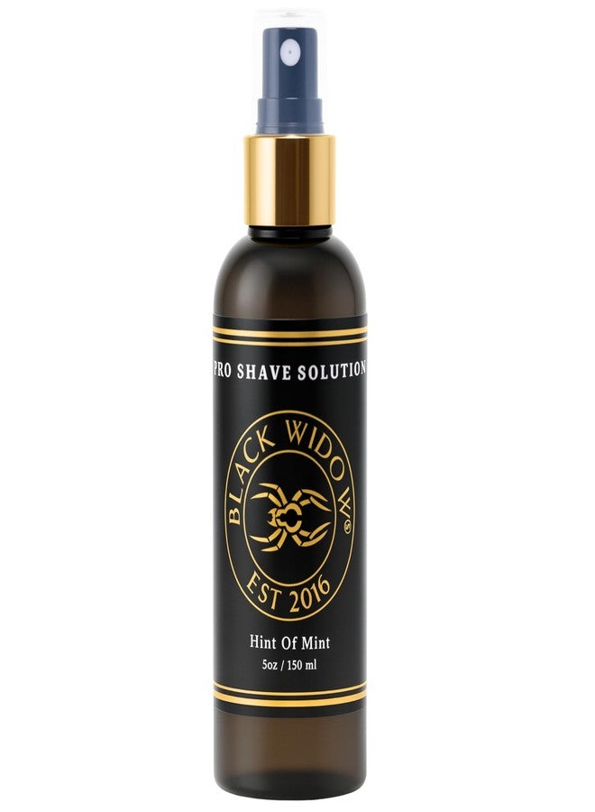 Black Widow Pro Shave Solution – No-Mess Shave Spray Lotion with Hint of Mint, Hydrating Slick Shaving Lotion for Men & Women, Reduces Razor Burn & Skin Irritation for Smooth, Comfortable Shaves - Image 1