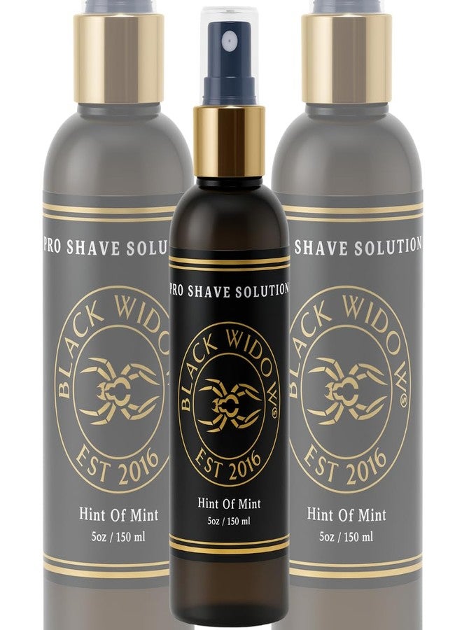 Black Widow Pro Shave Solution – No-Mess Shave Spray Lotion with Hint of Mint, Hydrating Slick Shaving Lotion for Men & Women, Reduces Razor Burn & Skin Irritation for Smooth, Comfortable Shaves - Image 2