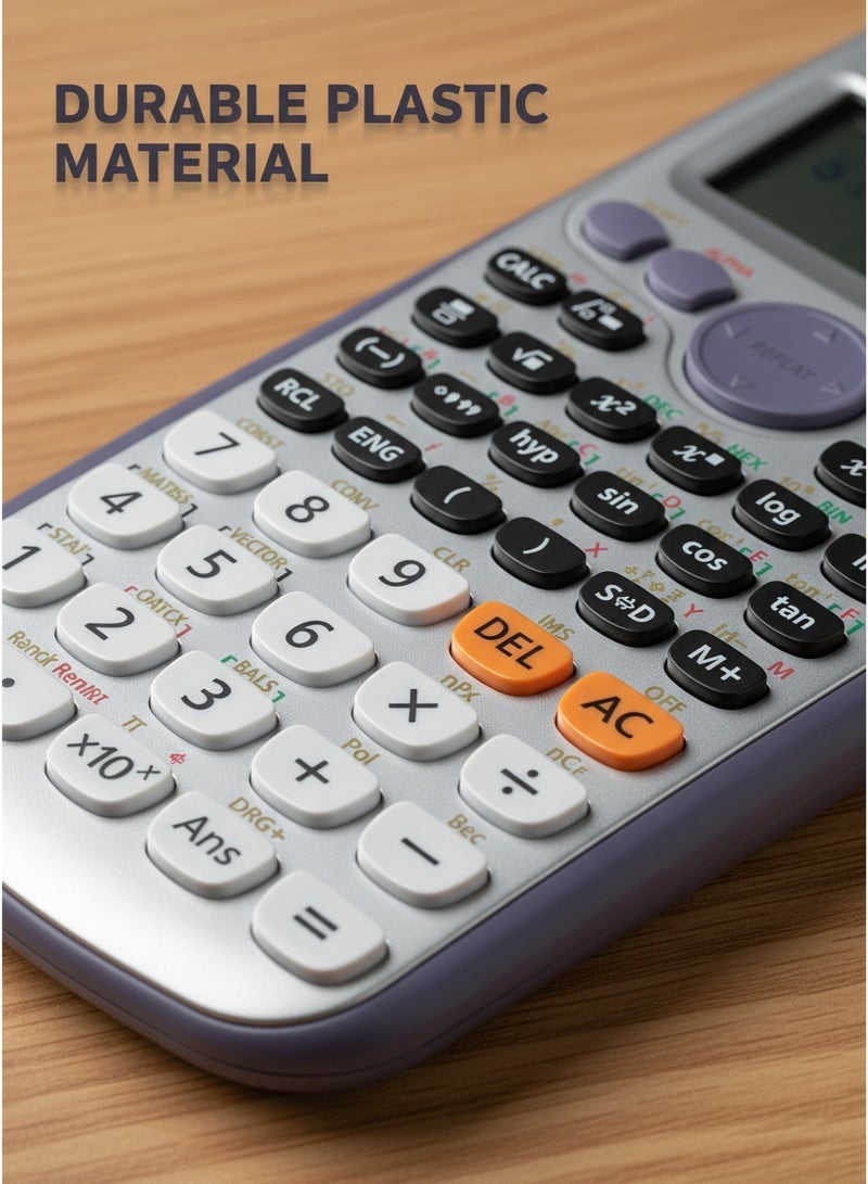 LEXIN Scientific Calculator 2nd Edition With Basic And Advanced Functions - White, Ideal For Students And Office Use - Image 5