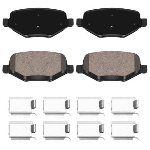 HYFTJYZ Rear Brake Pads for Ford Edge, Explorer, Flex, Taurus and Lincoln MKS, MKT, MKX - Ceramic, Smooth Braking Performance - Image 1