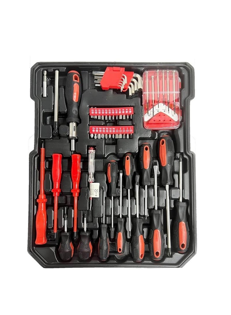 Home Tool Kit  Aluminum Trolley Household Tool Set Detachable Portable Hand Toolbox Repair Set - Image 3