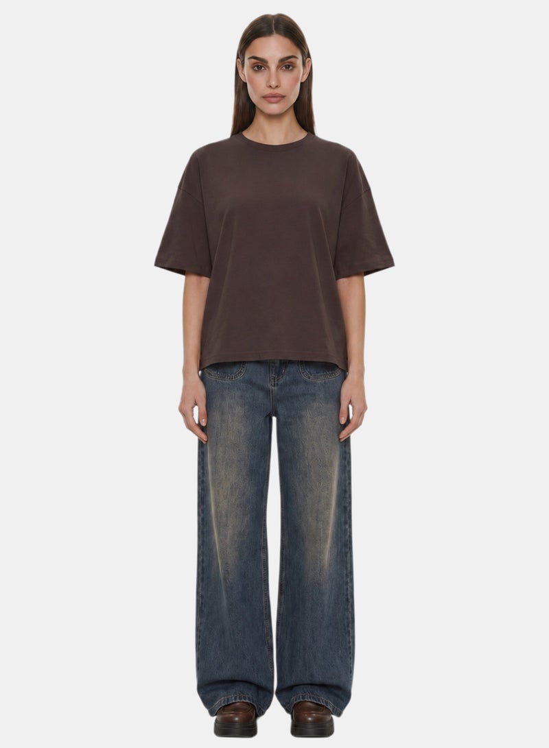 CTRL Initials Boxy Fit T-shirt - Women - Image 1