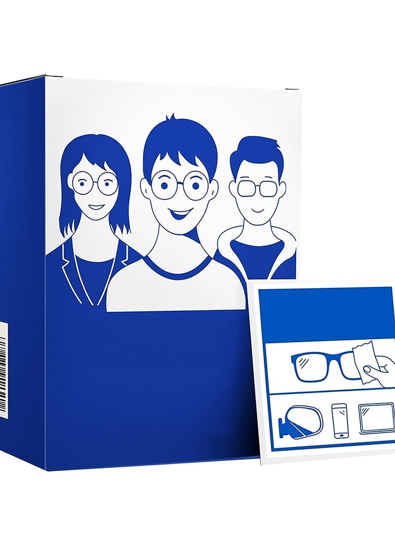 مناديل تنظيف العدسات المضادة للضباب، مبللة مسبقًا ومغلفة بشكل فردي،  المضادة للضباب مع قطعة قماش من الألياف الدقيقة لتنظيف النظارات وعدسات الكاميرا-176 - Image 2