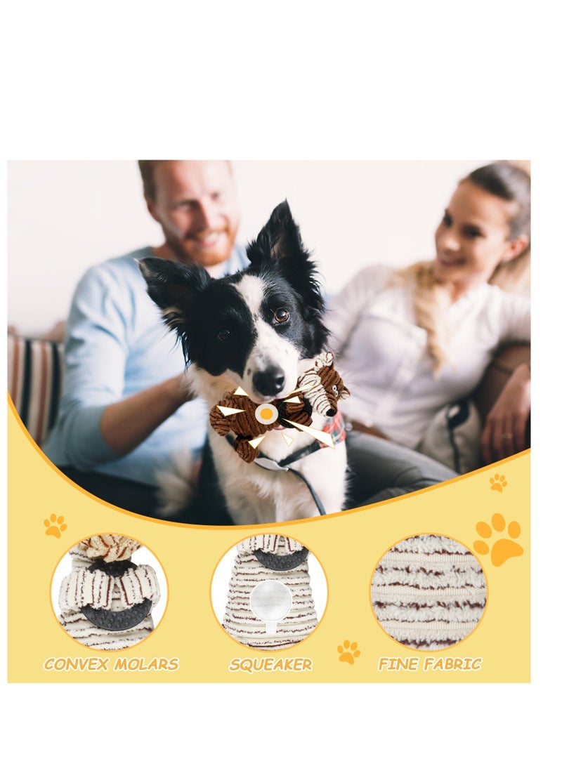 Excefore Dog Squeaky Toy, Plush Dog Toys, No Stuffing Teething Toys for Puppies, Durable Interactive Chew Toys for Puppy Teething, Tough Durable Squeaky Dog Teething Toys, for Puppies Large Dog - Image 3