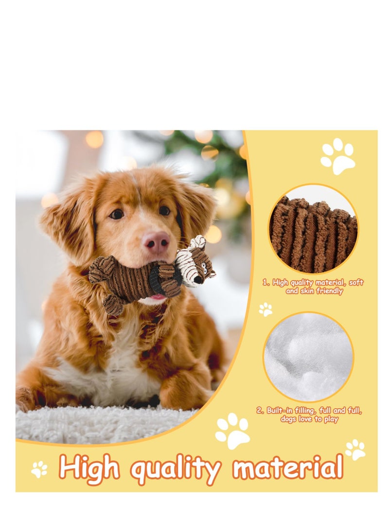 Excefore Dog Squeaky Toy, Plush Dog Toys, No Stuffing Teething Toys for Puppies, Durable Interactive Chew Toys for Puppy Teething, Tough Durable Squeaky Dog Teething Toys, for Puppies Large Dog - Image 5