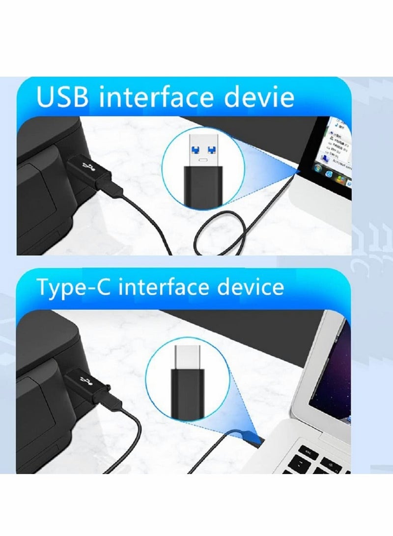 محول USB C إلى B، محول USB C إلى MIDI أنثى، متوافق مع MIDI والطابعات وChromebook Pixel والبيانو الكهربائي وأجهزة التوليف وأجهزة الكمبيوتر المحمولة ذات منفذ Type-C، عبوة من 3 قطع - Image 5