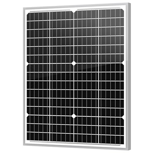 Newpowa 10BB 35W 12V Solar Panel High-Efficiency Monocrystalline PV Module Designed for Off Grid System, Charge Your Battery of RV, Boat, Camper, Trailer, Gate Opener - Image 1