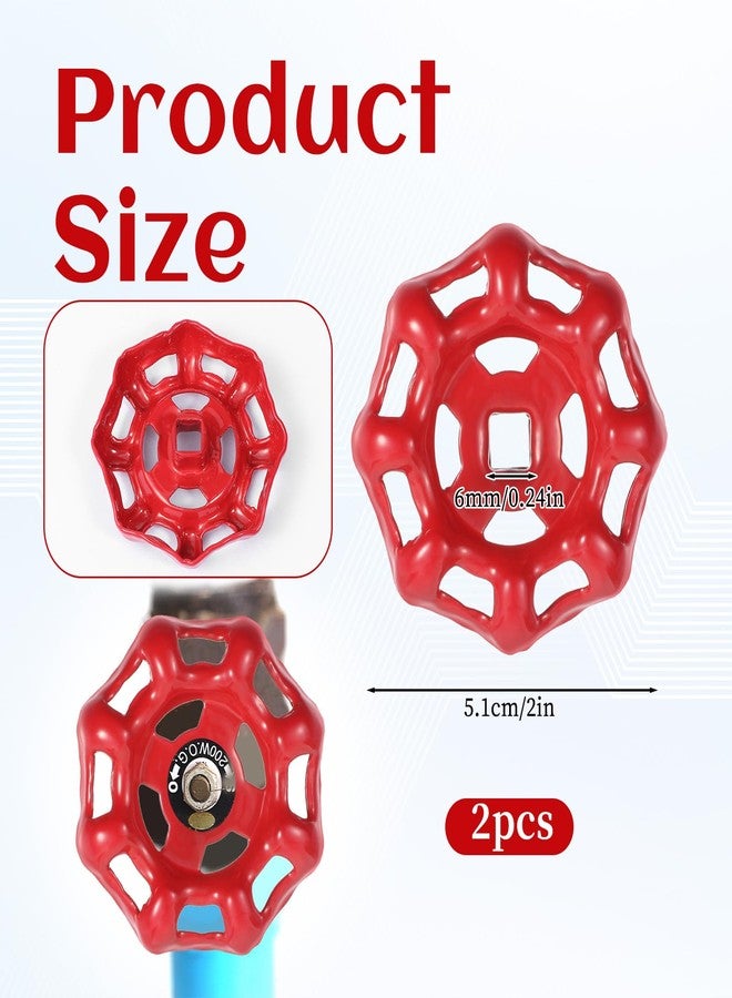 YQQYG مقبضان صنبور خارجيان من YQQYG، مقبض صنبور مقاوم للصدأ بفتحة ساق مربعة، بديل لمقبض الصنبور للحديقة والحمام في الهواء الطلق - Image 2