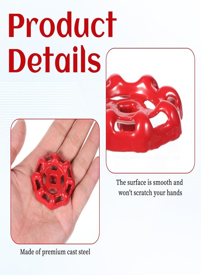 YQQYG مقبضان صنبور خارجيان من YQQYG، مقبض صنبور مقاوم للصدأ بفتحة ساق مربعة، بديل لمقبض الصنبور للحديقة والحمام في الهواء الطلق - Image 3