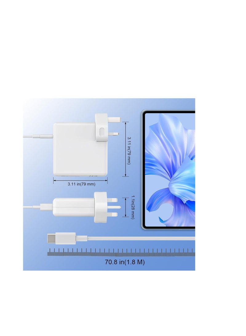 Terabyte 96W USB C Macbook Charger for MacBook Pro 13/14/16 inch 2024-2020, MacBook Air 13/15 inch 2024-2019, iPad Pro/Air 13 12.9 11 inch and More Type-C Power Adapter Charging Replacement - Image 4