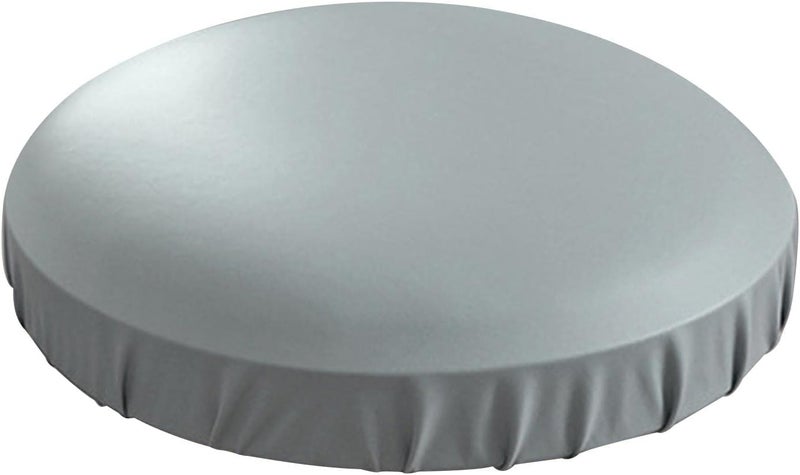 Bar Cushion Covers Stretch PU Leather Waterproof Round Stool Chair Slipcover with Washable Seat Protector Suitable for Home bar Office Wedding - Image 1