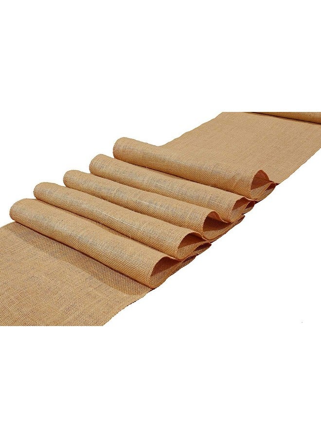 Home Buy HOME BUY Burlap Table Runner ,Shelf Liner ,Drawer Long Burlap Roll Fabric Rolls one Sided Laminated Waterproof Jute, Burlap Runner for Weddings, Home Decorations and Crafts (30CM X 5M , Brown) - Image 3