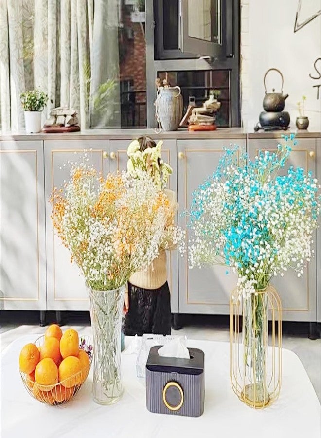 Giftmeet Yellow Babys Breath Artificial Flowers, 6 Bunches Wedding Flowers Faux Flowers for Vase, 20.5 Inch 3 Forks Gypsophila Bouquet Faux Babys Breath for Home Party, Table Centerpieces, Floral Arrangements - Image 5