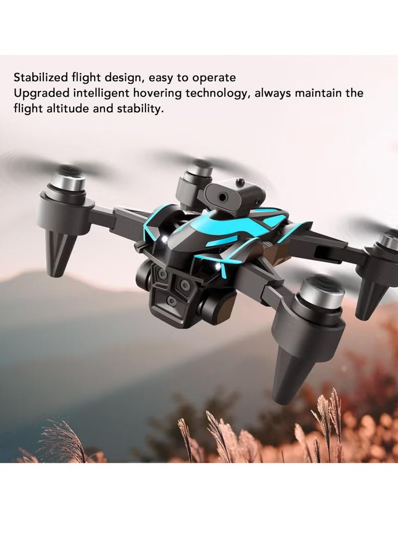 ريبنيو طائرة بدون طيار K12MAX RC FPV بثلاث كاميرات، مزودة بتقنية WiFi FPV ووحدة تحكم إلكترونية ESC، وعدسات عالية الدقة 360 درجة، ونظام تجنب العوائق، ونظام تحديد المواقع بالتدفق البصري، ومحركات بدون فرش. - Image 2