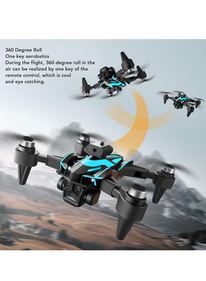 ريبنيو طائرة بدون طيار K12MAX RC FPV بثلاث كاميرات، مزودة بتقنية WiFi FPV ووحدة تحكم إلكترونية ESC، وعدسات عالية الدقة 360 درجة، ونظام تجنب العوائق، ونظام تحديد المواقع بالتدفق البصري، ومحركات بدون فرش. - Image 5