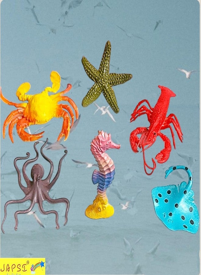JAPSI Large Deep Sea Animals Toy Set Under Water Creatures 6 Pieces, Realistic Ocean Figures for Kids - Image 4
