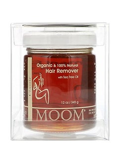 MOOM Organic Hair Remover Waxing Kit Refill with Tea Tree Oil & Lemon juice - Natural Sugar Glaze – Perfect for Bikini Leg Eyebrow & Body 12 oz (2-Pack))  - Image 2