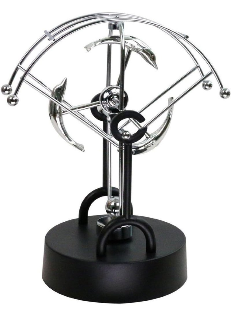 Rubik Electronic Perpetual Motion Toy, Swing Pendulum Physics Science Executive Desk Decoration Toy  - Image 1