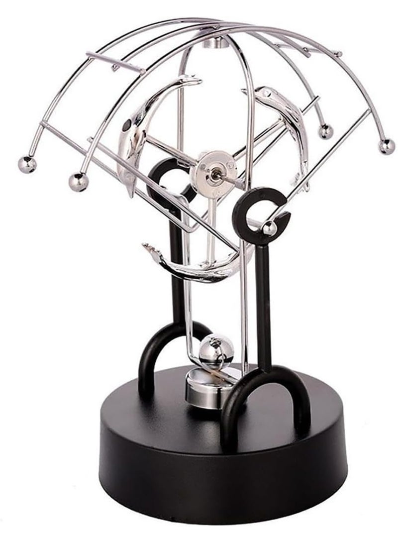 Rubik Electronic Perpetual Motion Toy, Swing Pendulum Physics Science Executive Desk Decoration Toy  - Image 4