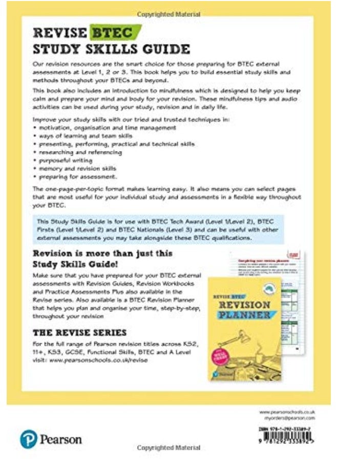 null - Pearson REVISE BTEC Study Skills Guide - 2023 and 2024 exams and assessments - Image 1