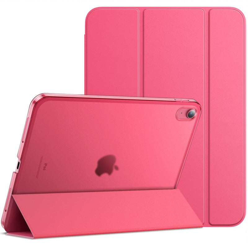 JETech Case for iPad A16 11th Generation 11 Inch 2025 iPad 10th Generation 109 Inch 2022 Slim Smart Cover with Hard PC Translucent Back Supports Touch ID Auto WakeSleep Pink - Image 2