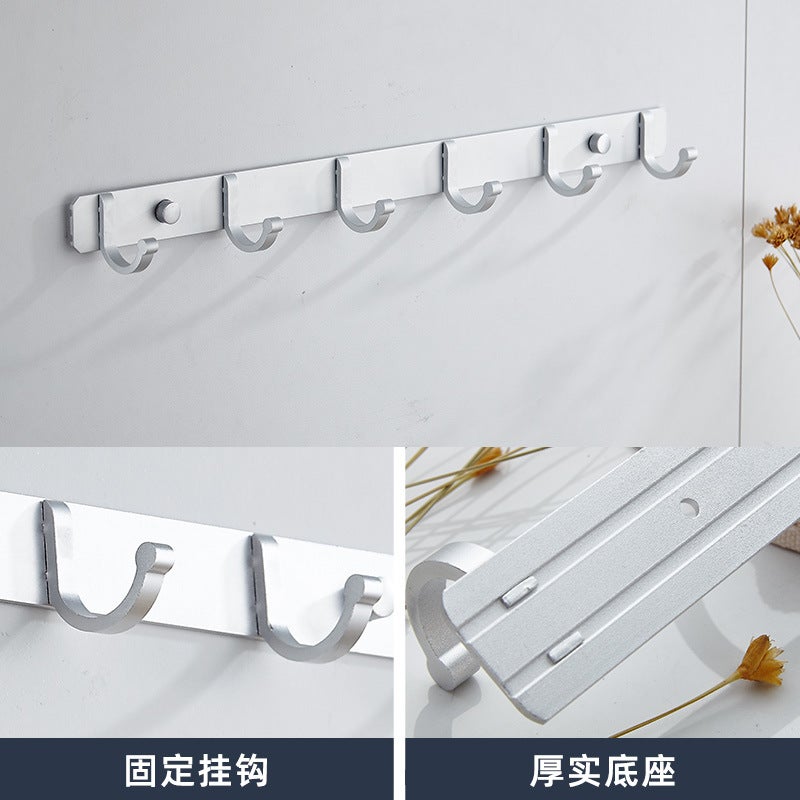 Space Aluminum Bathroom Row Hook, Kitchen Hook, Clothes Hanger Hook, Towel Coat Hook, Wall Clothes Hook - Image 3