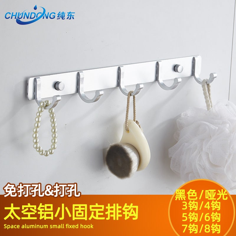 Space Aluminum Bathroom Row Hook, Kitchen Hook, Clothes Hanger Hook, Towel Coat Hook, Wall Clothes Hook - Image 2
