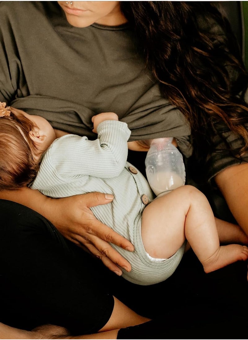 haakaa - Haakaa Manual Breast Pump With Base 4Oz/100ML+Lid - Image 1
