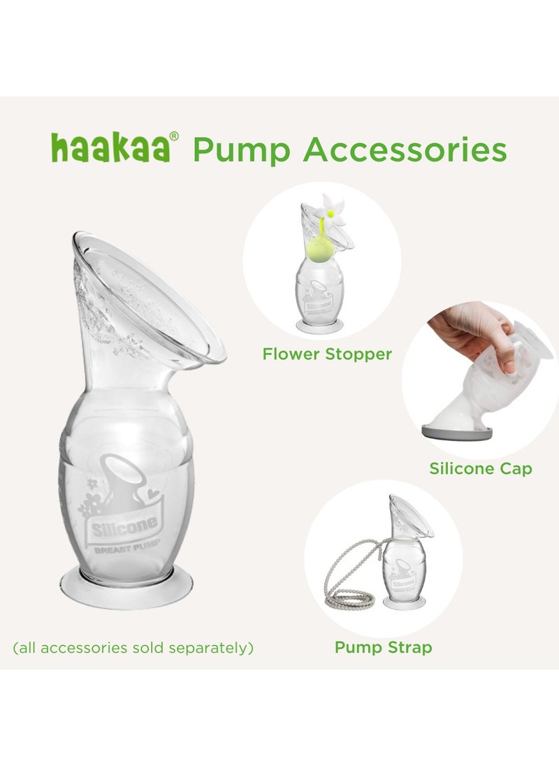 haakaa - Haakaa Manual Breast Pump With Base 4Oz/100ML+Lid - Image 1