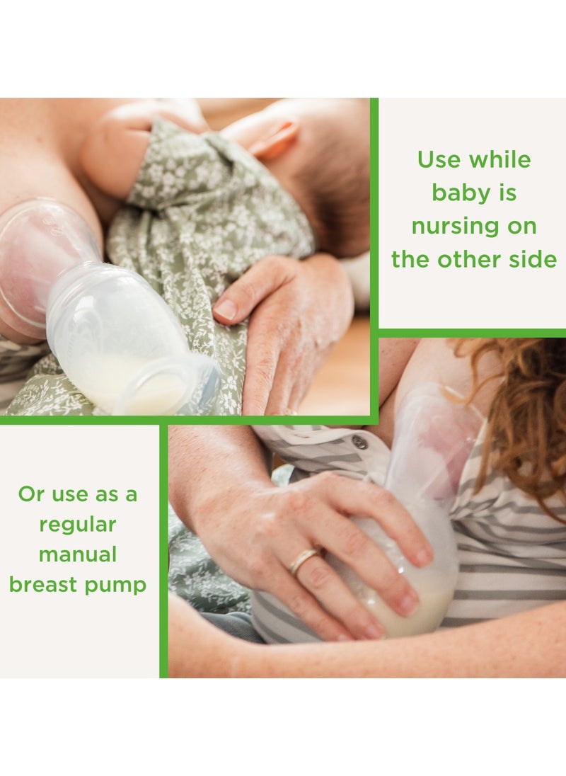 haakaa - Haakaa Manual Breast Pump With Base 4Oz/100ML+Lid - Image 1